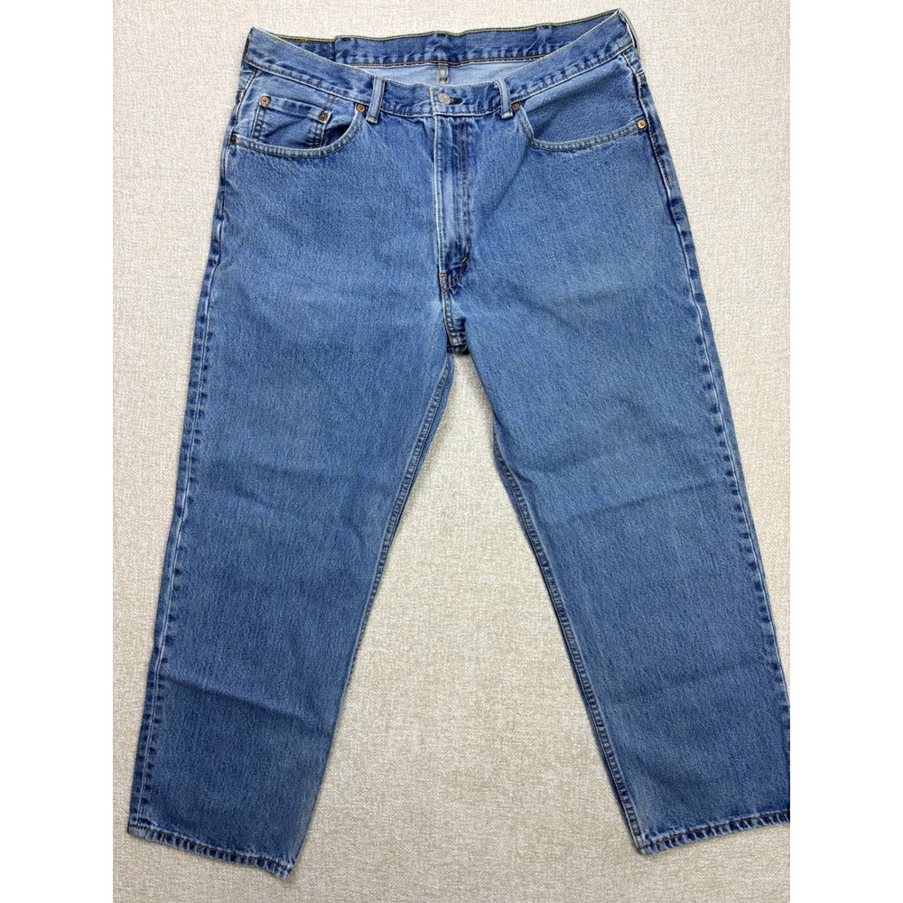 Levis 550 Relaxed Fit Jeans Mens 38x30 Medium Wash Blue Denim 00550-4886
